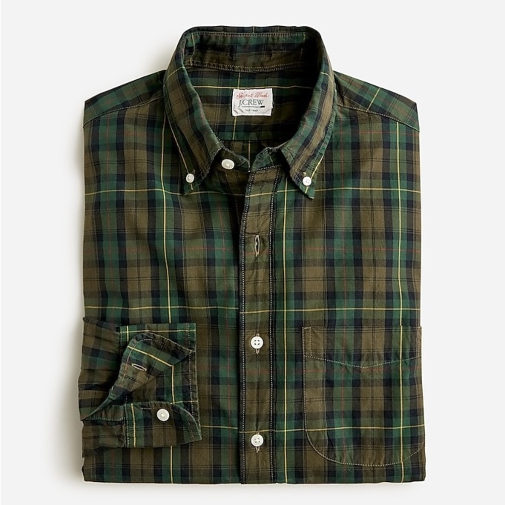 J Crew Secret Wash cotton poplin shirt BJ747